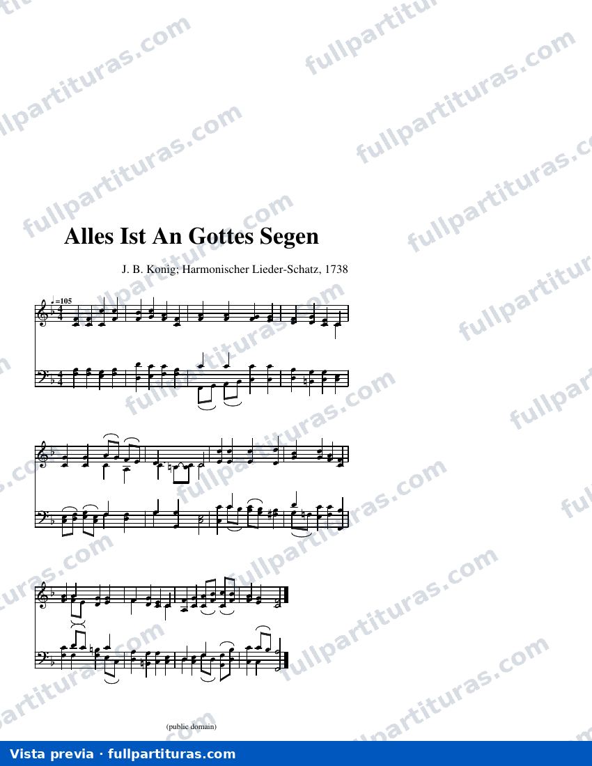Alles Ist An Gottes Segen — visualização