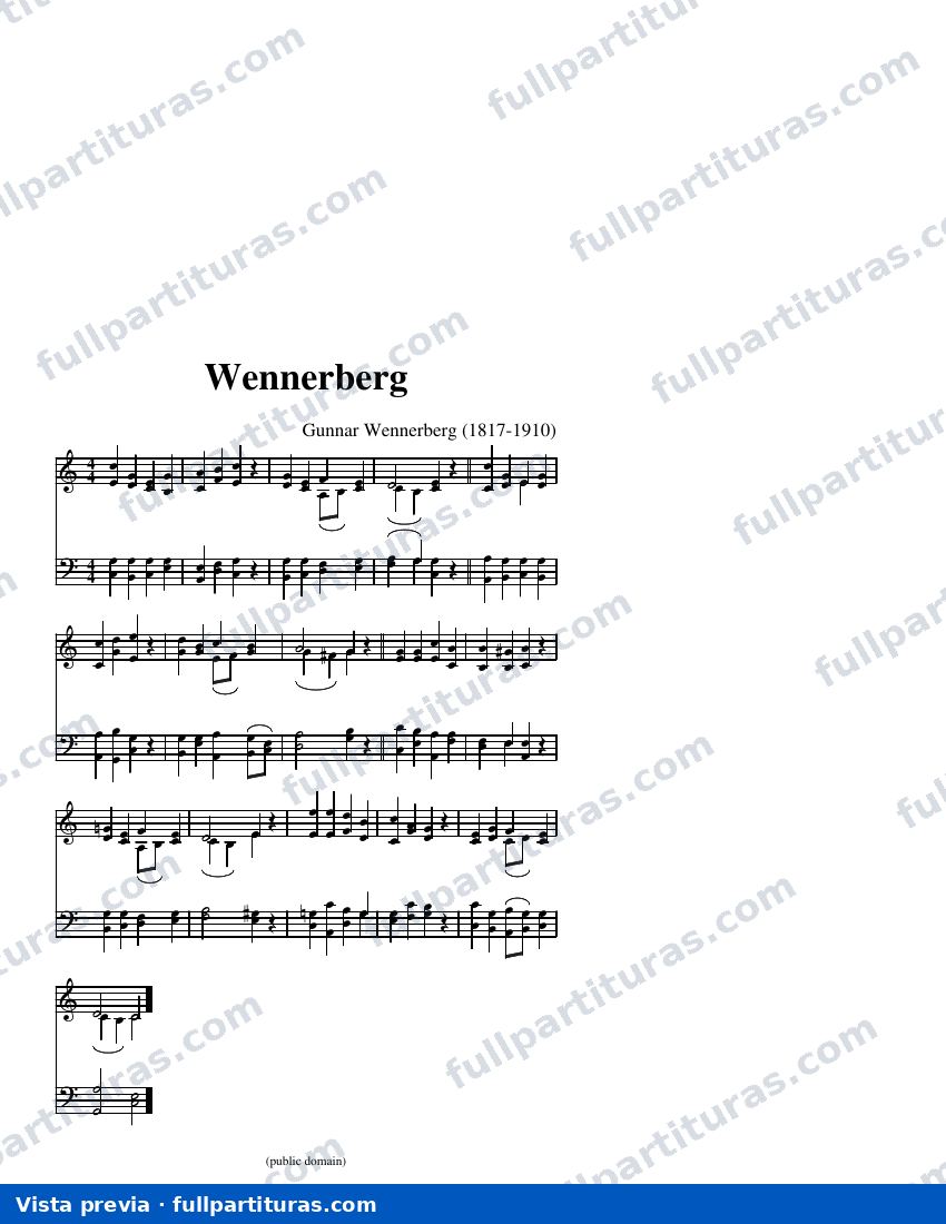 Wennerberg — visualização