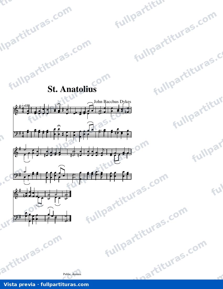 St. Anatolius (Dykes) — предварительный просмотр