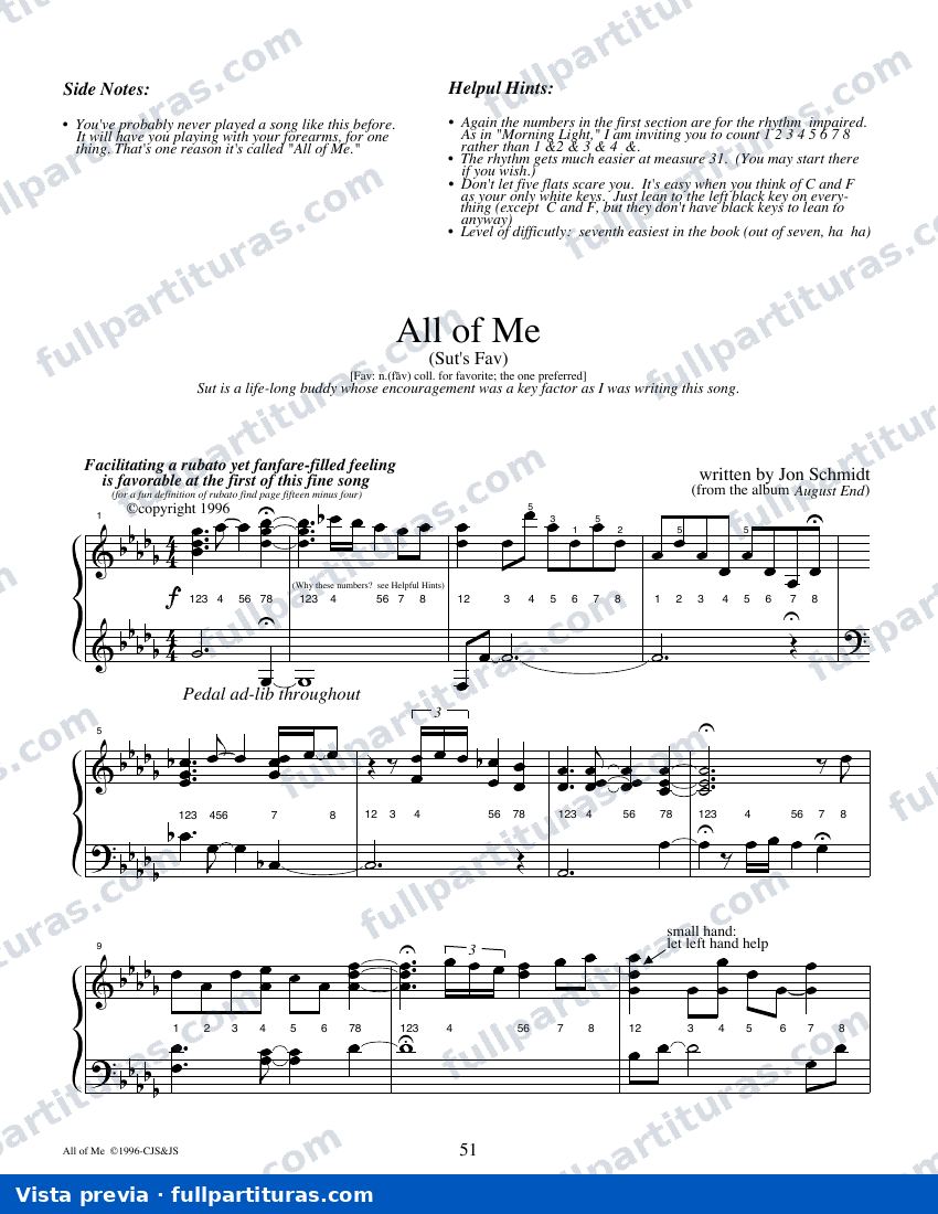 All of Me — vista previa
