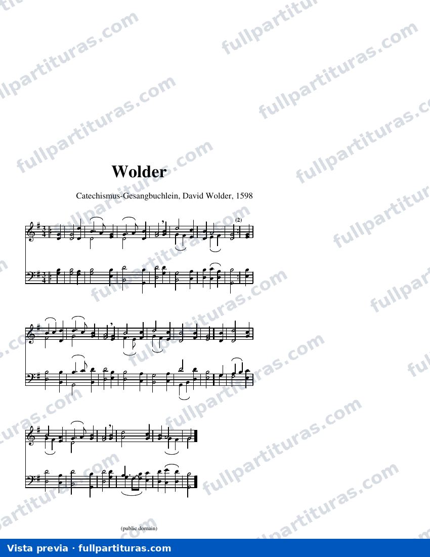Wolder — visualização