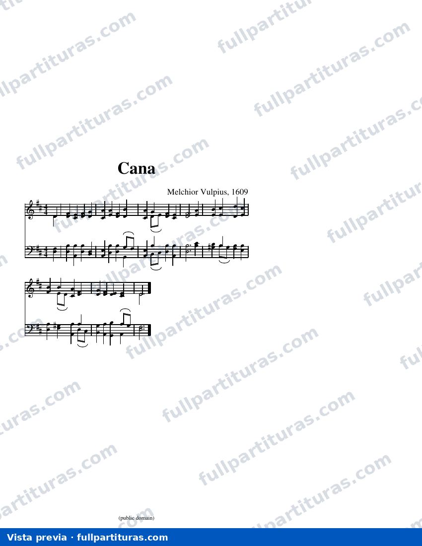 Cana (arreglo C) — aperçu
