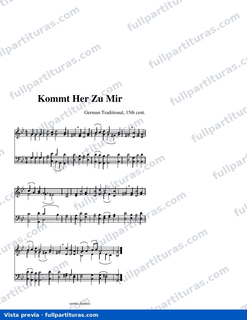 Kommt Her Zu Mir — visualização