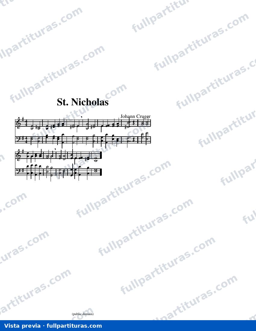 St. Nicholas (Cruger) — Vorschau