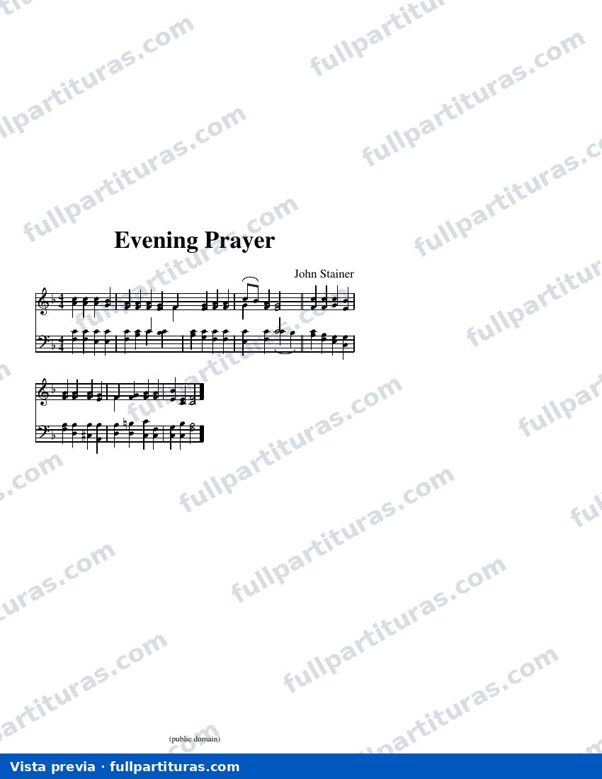 Evening Prayer (Stainer) — Vorschau