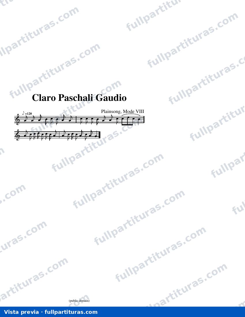 Claro Paschali Gaudio — visualização