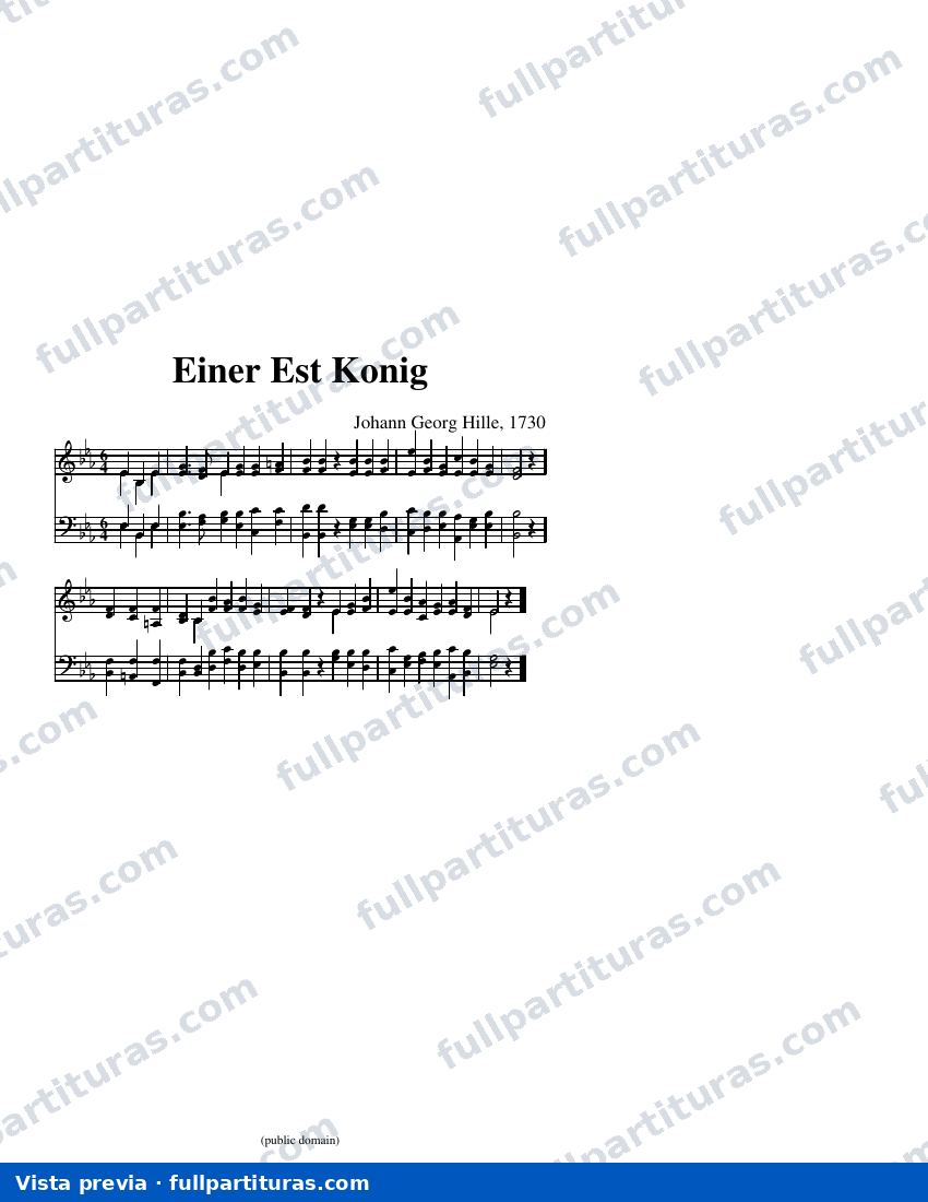 Einer Est Konig — visualização