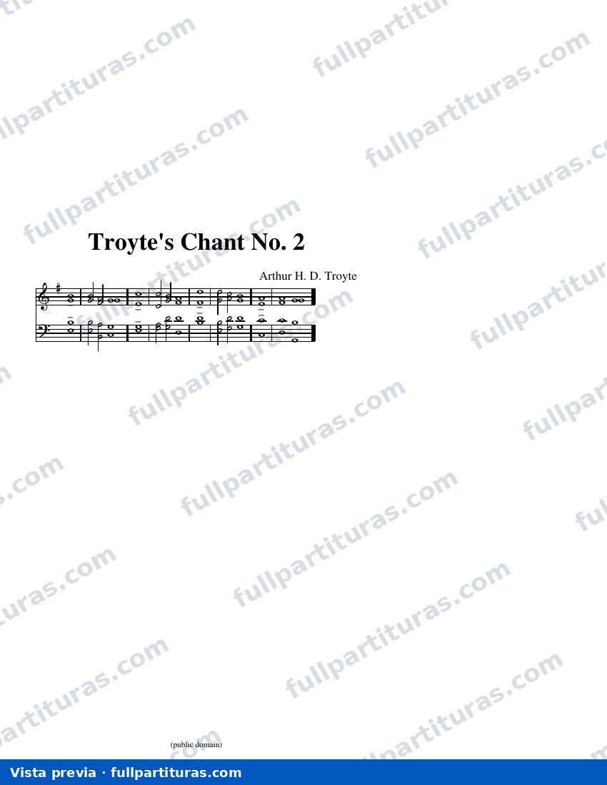 Troyte's Chant No. 2 — visualização