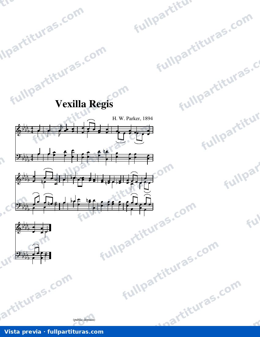 Vexilla Regis (Parker) — preview