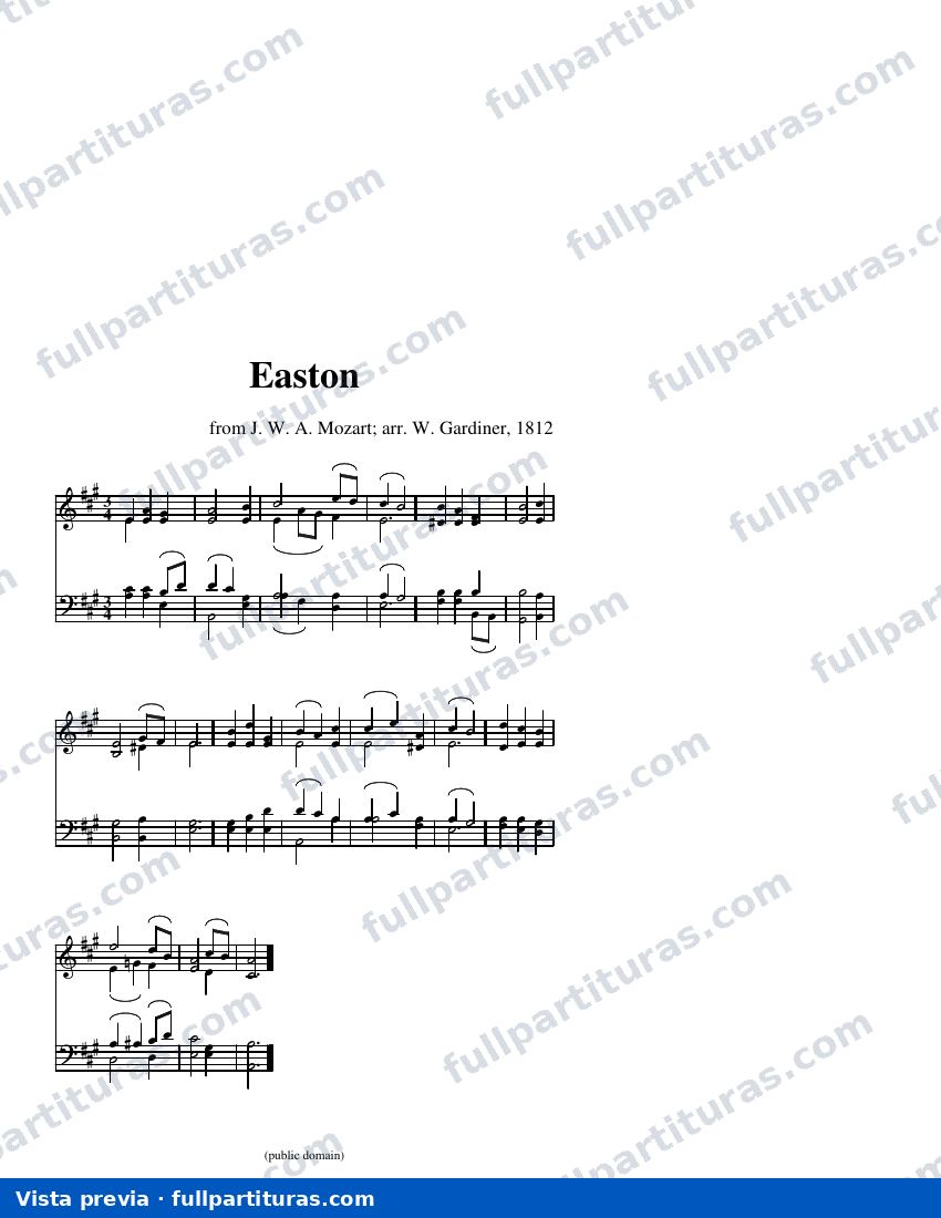 Easton — visualização