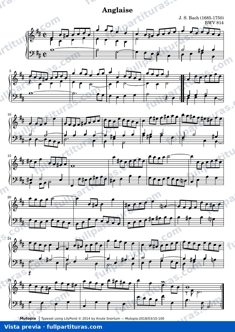 French Suite no. 3 in B minor — Bach french suite 3 gavotte — aperçu