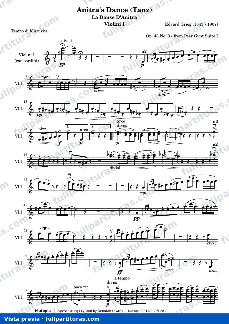 Anitra's Dance (Tanz) from Peer Gynt Suite I — VioliniIpart — Vorschau