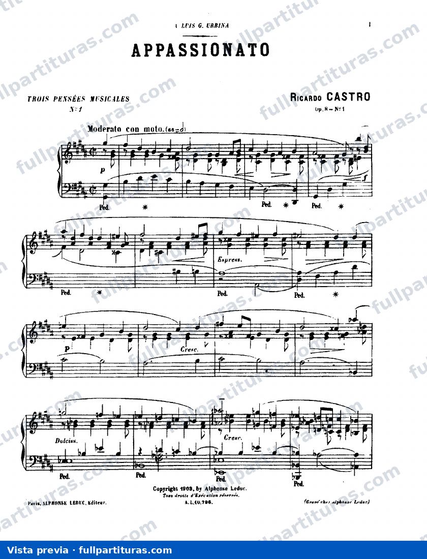 Appassionato, Op. 8 — preview