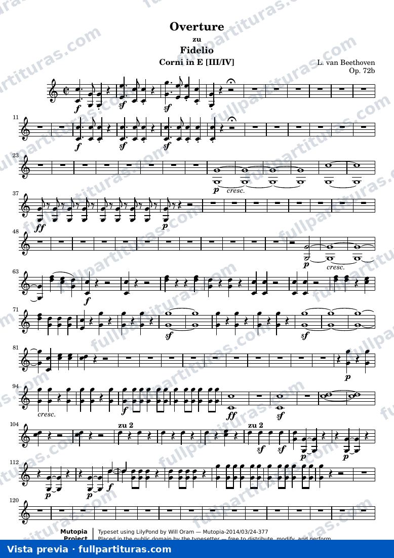 Fidelio Overture — CornieE2 sc — Vorschau