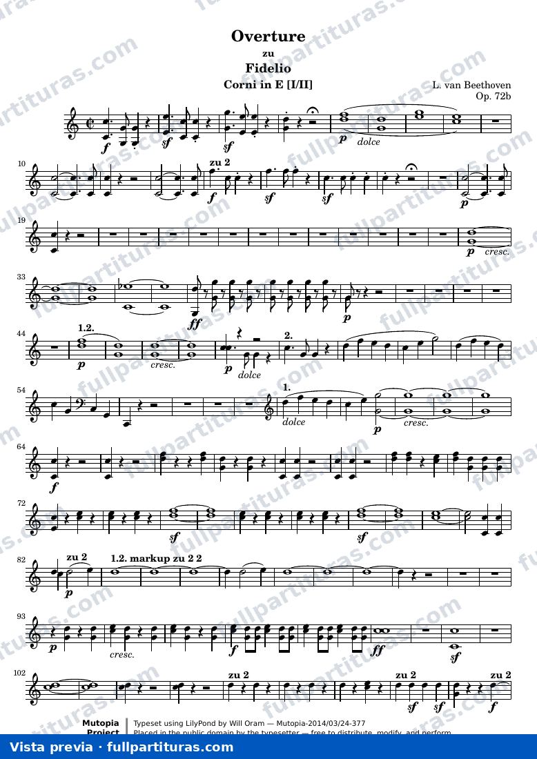 Fidelio Overture — CornieE sc — aperçu