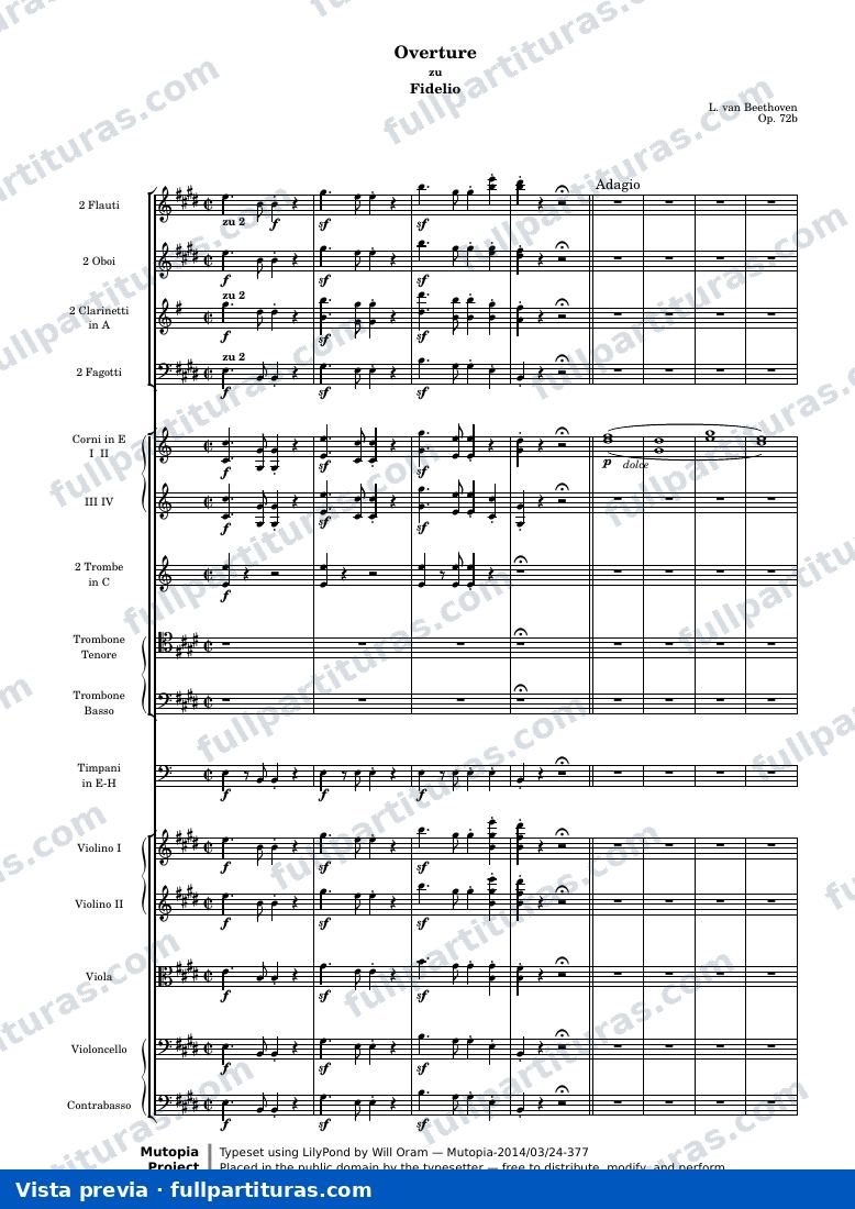 Fidelio Overture — Fidelio — anteprima