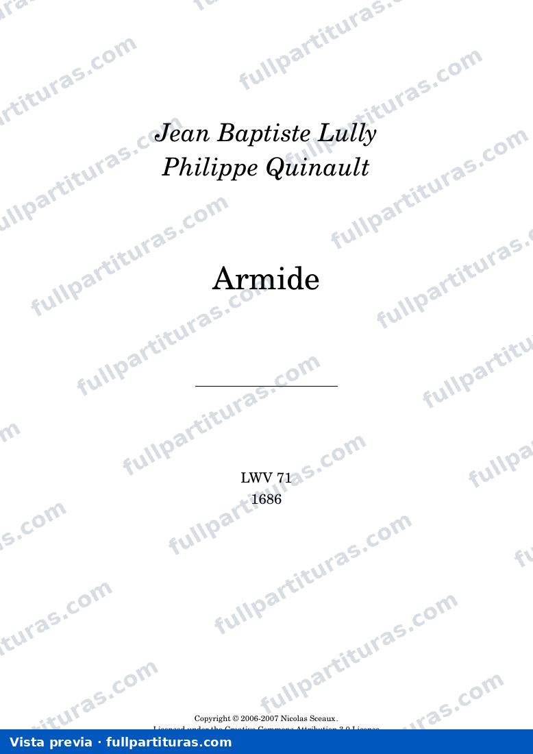 Armide — Lwv71 — Vorschau