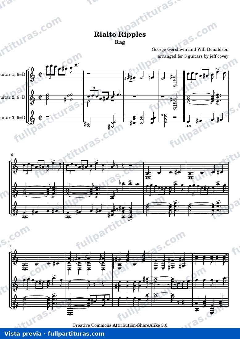 Rialto Ripples — Rialto ripples score — предварительный просмотр