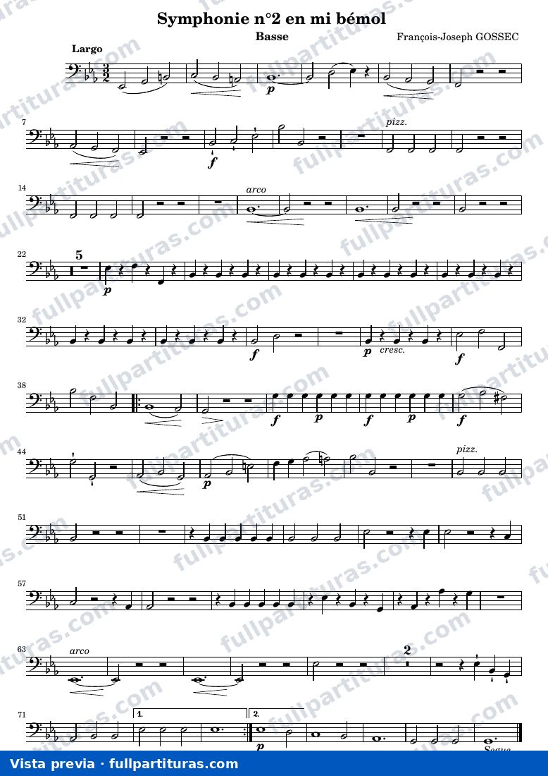 Symphonie n°2 — Basse — visualização