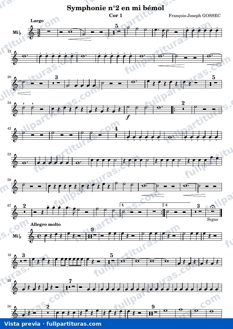 Symphonie n°2 — Cor1 — visualização