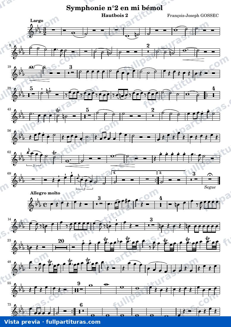 Symphonie n°2 — Hautbois2 — preview