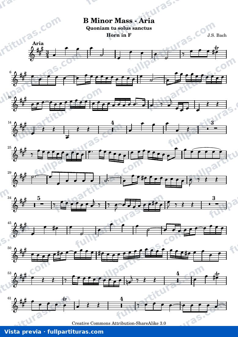 B Minor Mass - Aria — HornF — vista previa