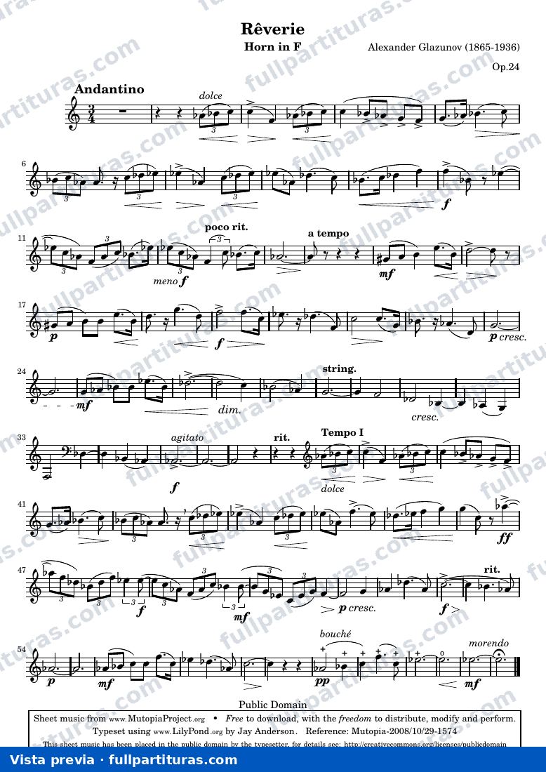 Rêverie — Horn — preview
