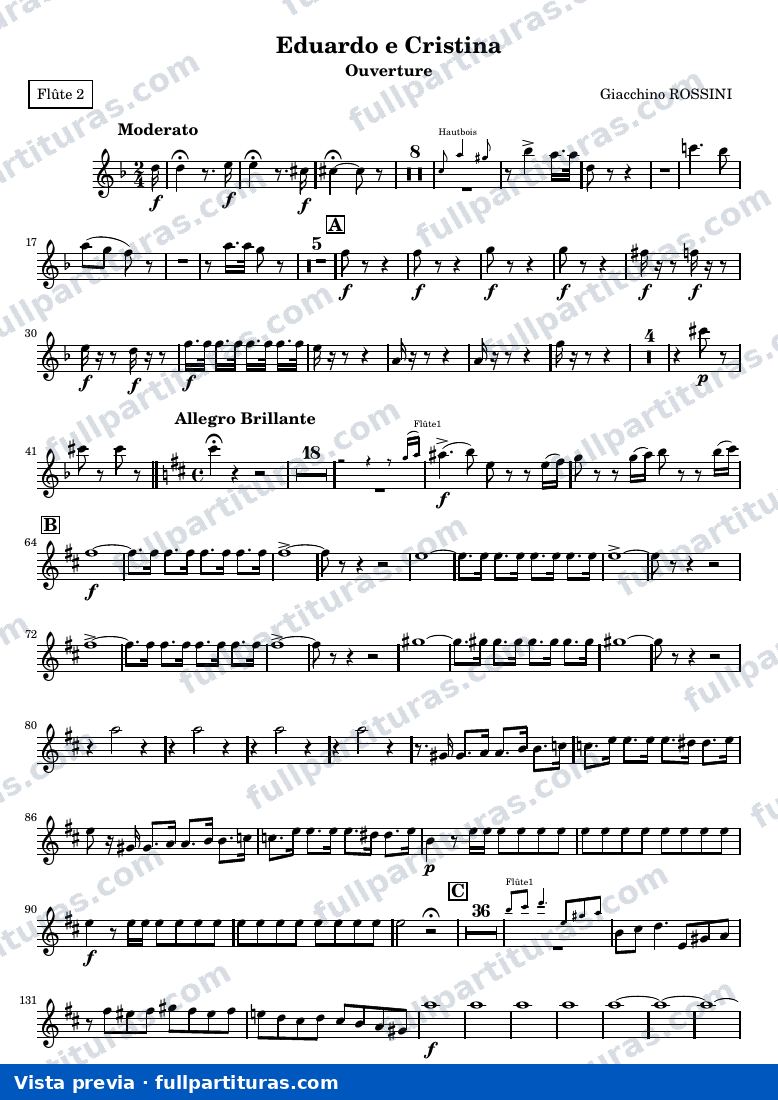 Eduardo e Cristina, ouverture — Flute2 — visualização