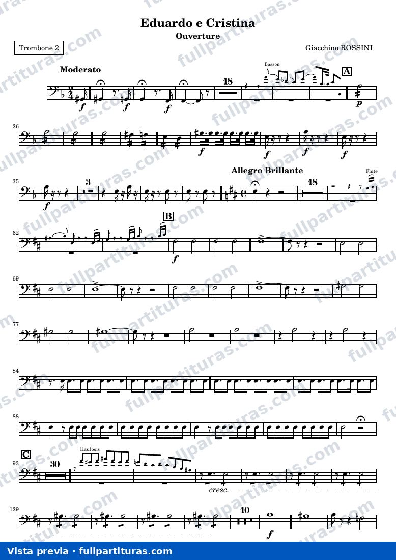 Eduardo e Cristina, ouverture — Trombone2 — visualização