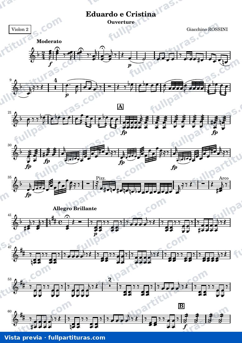 Eduardo e Cristina, ouverture — Violon2 — visualização