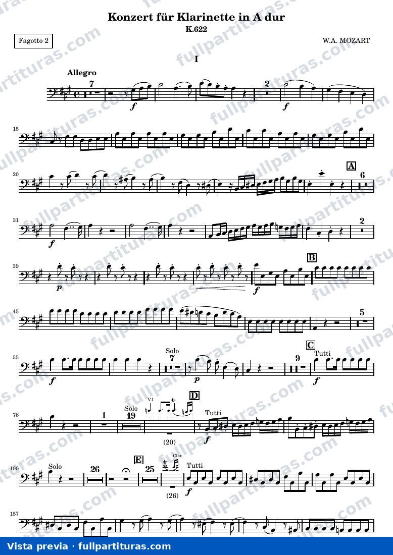 Clarinet concerto — Basson2 — vista previa