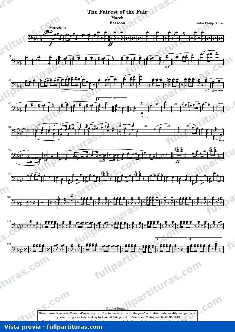 The Fairest of the Fair — JPSFotFBassoon — anteprima