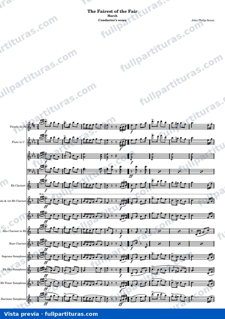 The Fairest of the Fair — JPSFotFConductorScore — Vorschau