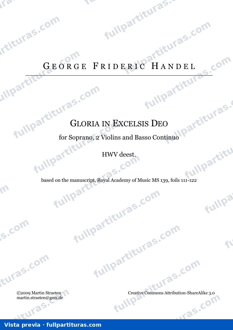 Gloria in Excelsis Deo — GloriaInExcelsisDeo Score — aperçu