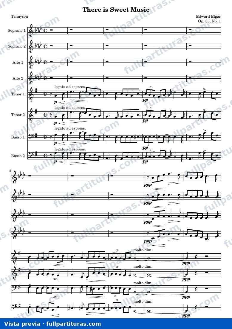 There is Sweet Music — Elgar skupna glasba — visualização
