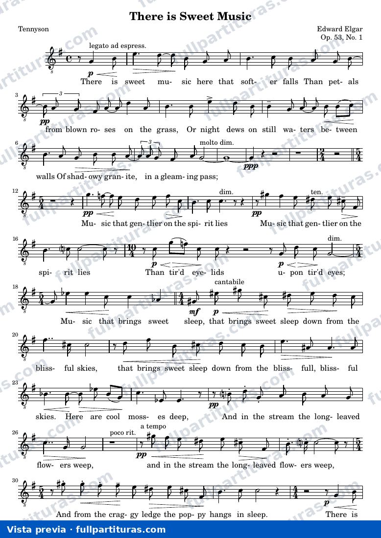 There is Sweet Music — Elgar T1 — Vorschau