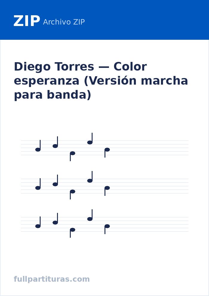 Color esperanza (Versión marcha para banda) — Vorschau