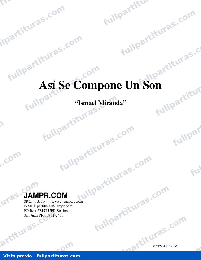 Así se compone un son — preview