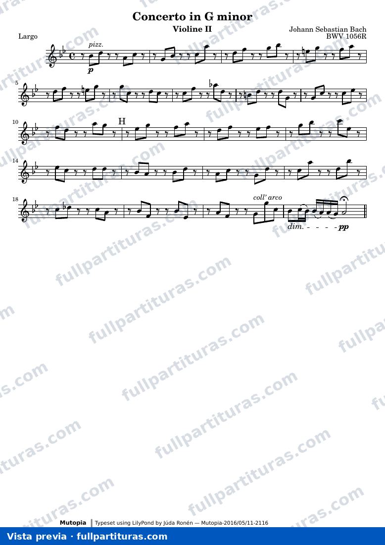Concerto in G minor — BWV1056R Schreck violone2 — vista previa