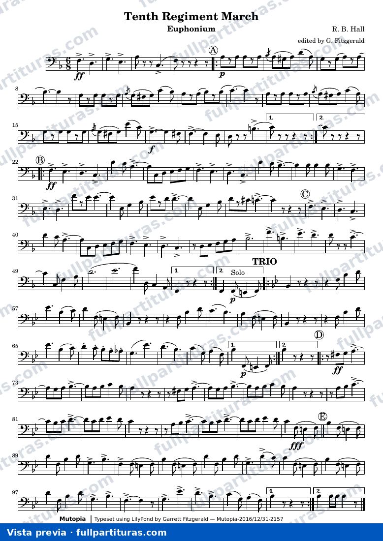 Tenth Regiment March — TenthRegBaritoneBC — предварительный просмотр