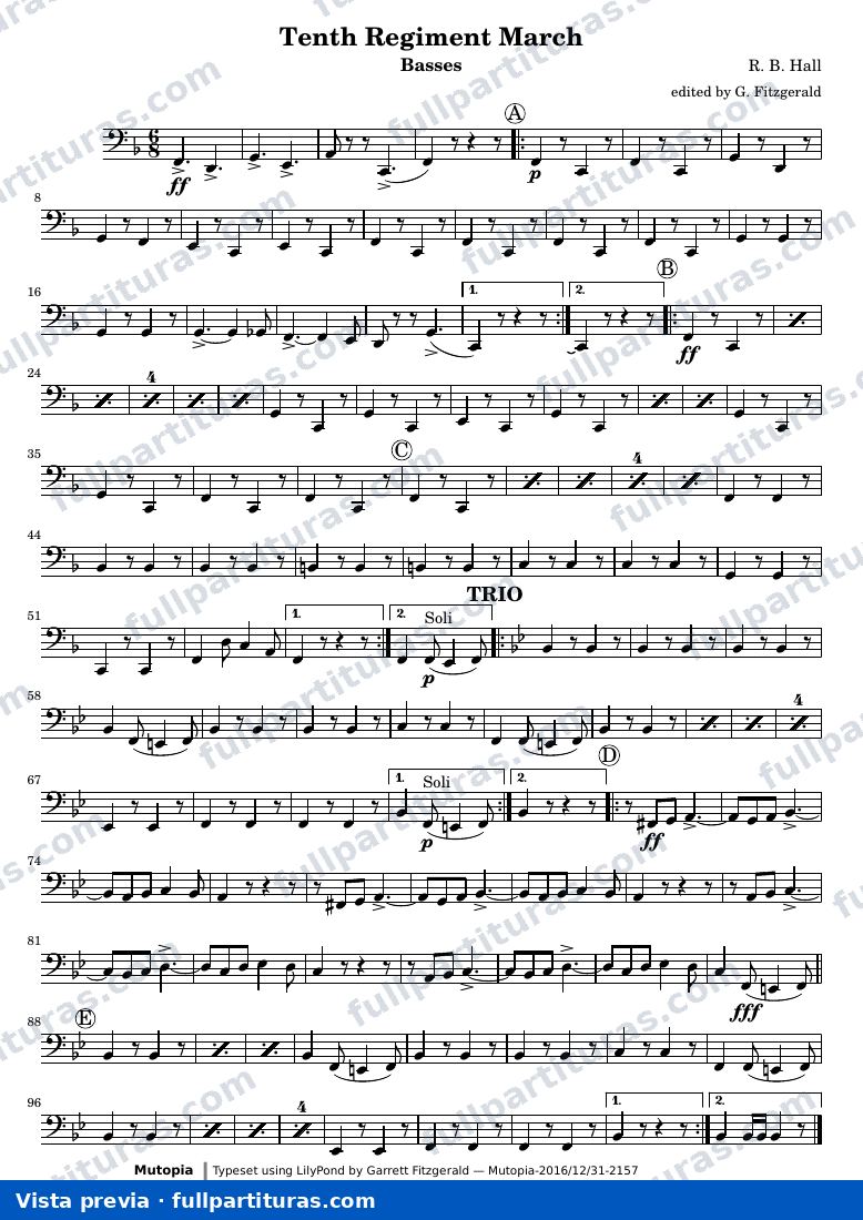 Tenth Regiment March — TenthRegBasses — anteprima