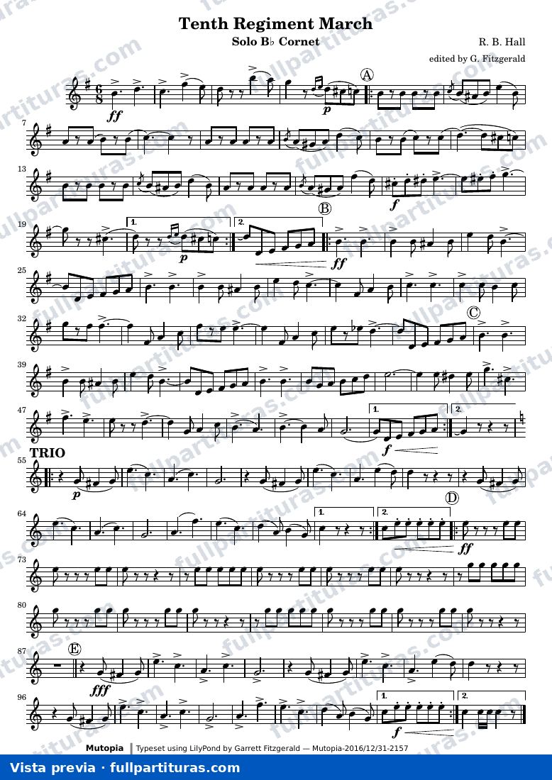 Tenth Regiment March — TenthRegCornetSolo — предварительный просмотр