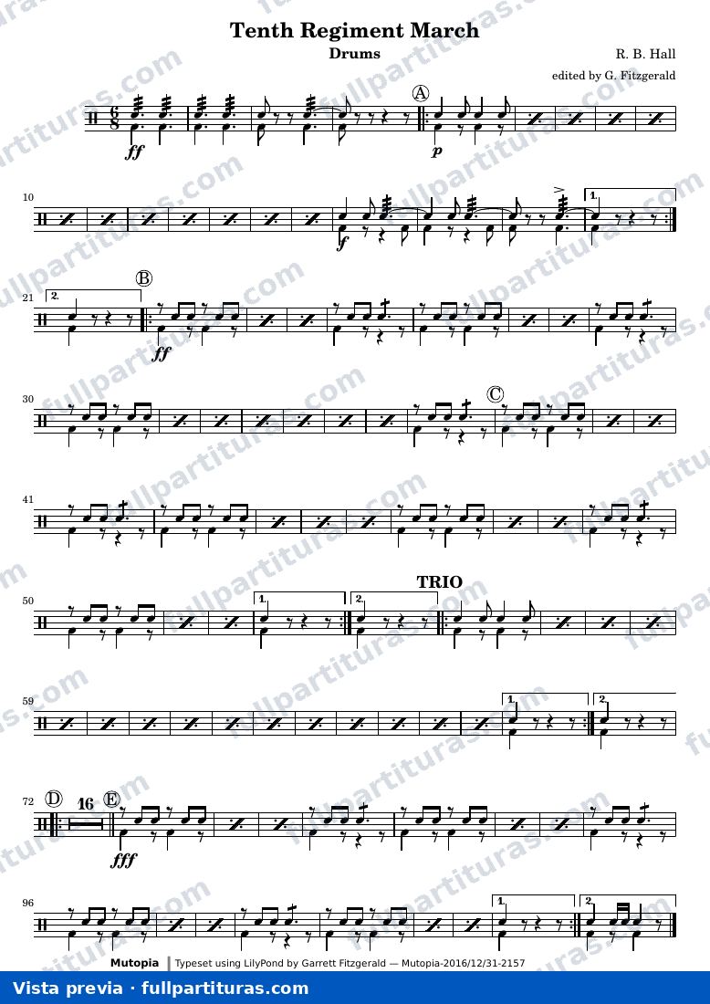 Tenth Regiment March — TenthRegDrums — предварительный просмотр