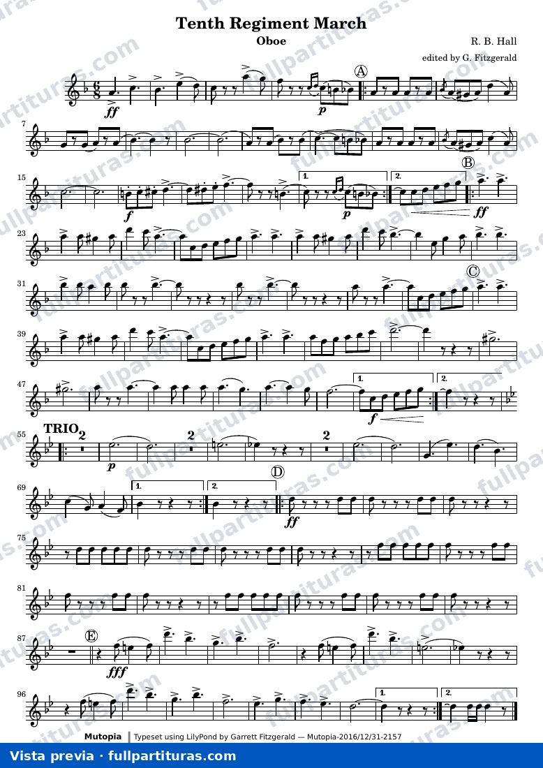 Tenth Regiment March — TenthRegOboe — предварительный просмотр