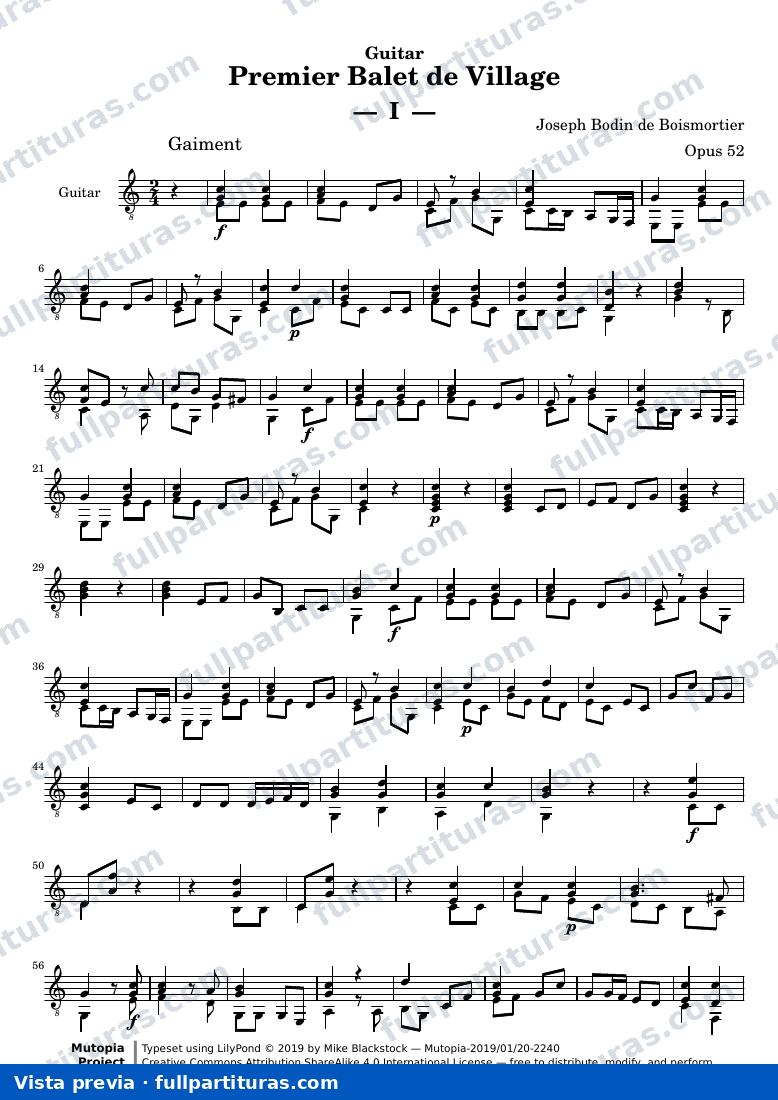 Premier Balet de Village — Premier Balet guitar