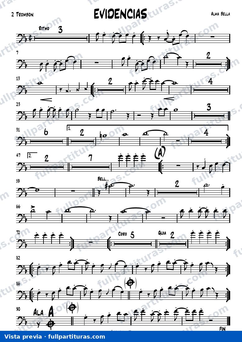 Evidencias (Trombón 2) — vista previa