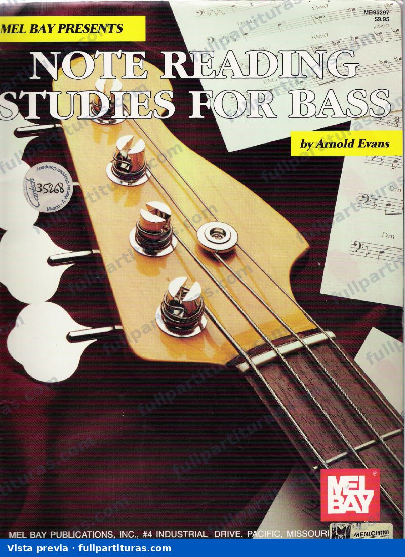 Note Reading. Studies for bass — preview