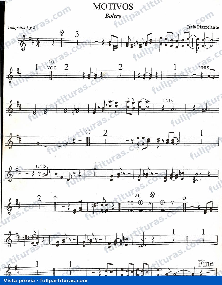 Motivos (Versión para Mariachi en Bolero) — vista previa