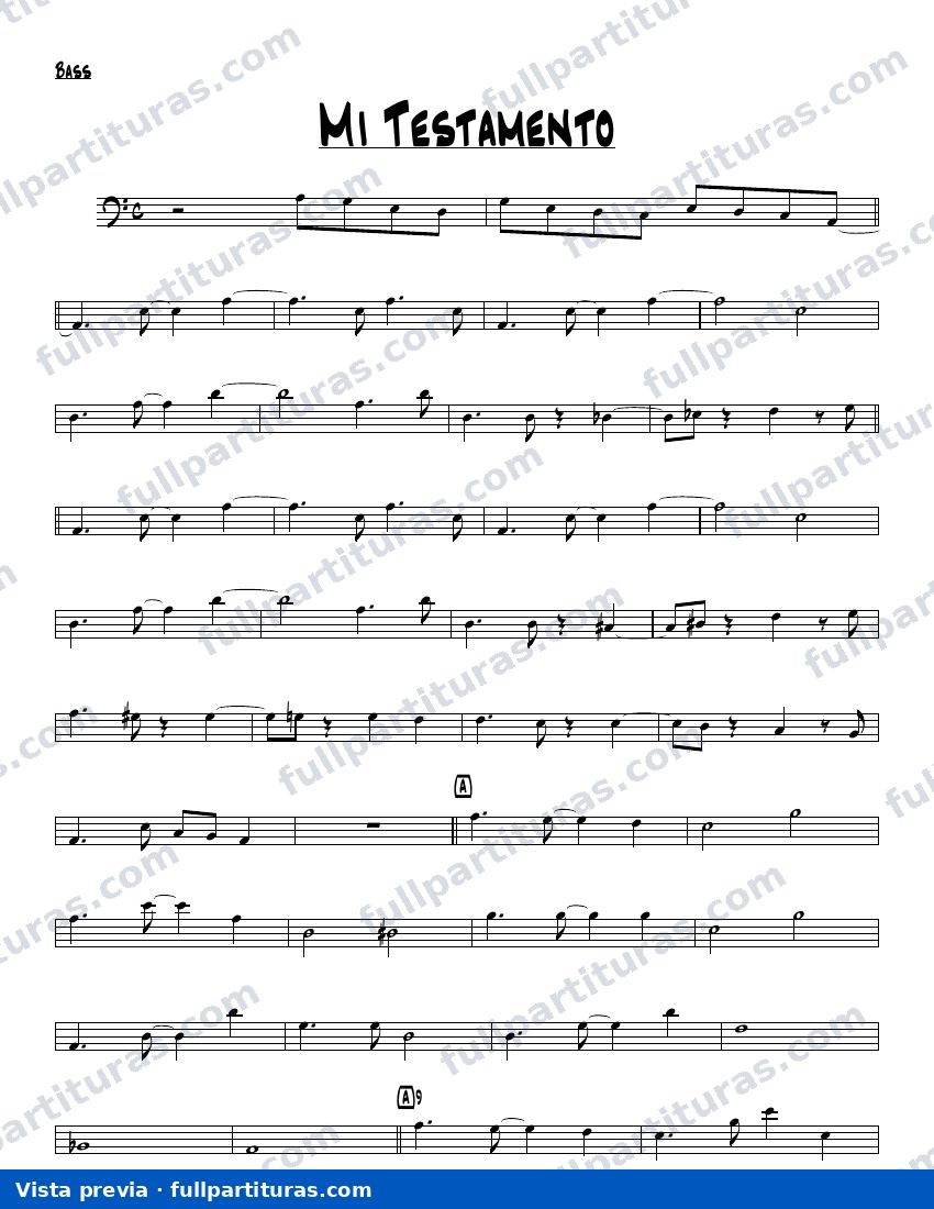 Mi testamento — preview