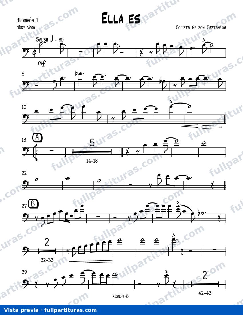 Ella es (Trombón 1) — vista previa